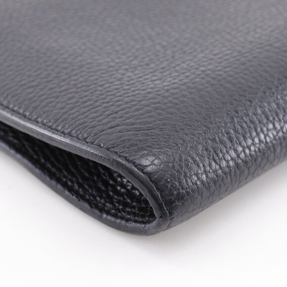 CHAMBORD SELLIER Angers Clutch bag black leather mens - Picture 4 of 11